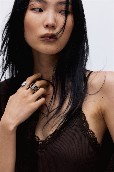 Топ на бретельках с кружевной отделкой 1314336001 - Фото 14149312