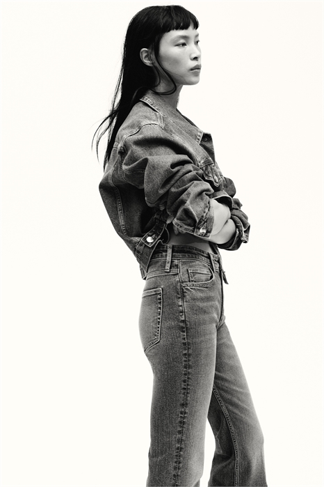 Расклешенные высокие джинсы 1302894005 - Фото 14149660