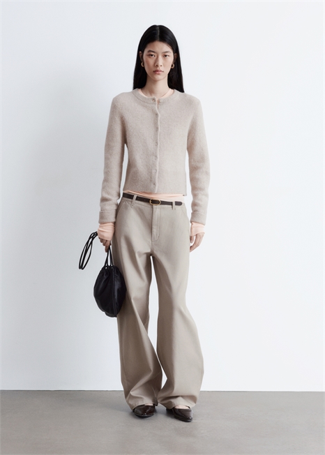 Вязаный кардиган из смеси альпаки и шерсти 1244669006 - Фото 14149962