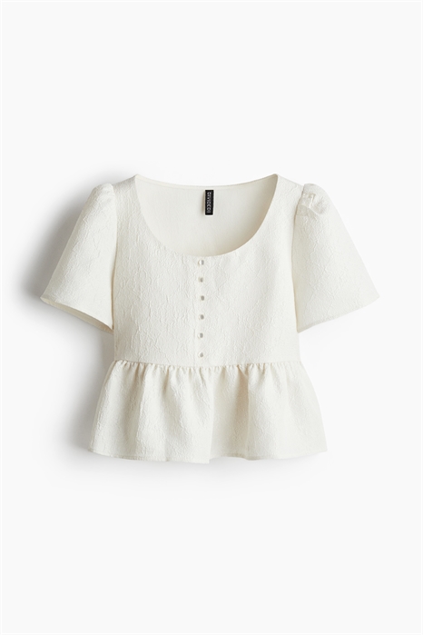 Блузка из парчи с пеплумом 1249974001 - Фото 14150543