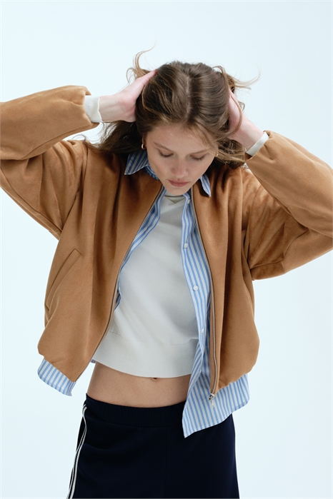 Куртка из джерси в стиле оверсайз 1320205002 - Фото 14150585