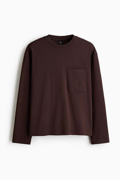 Свободный крой Топ из джерси с длинными рукавами 1298049005 - Фото 14153887