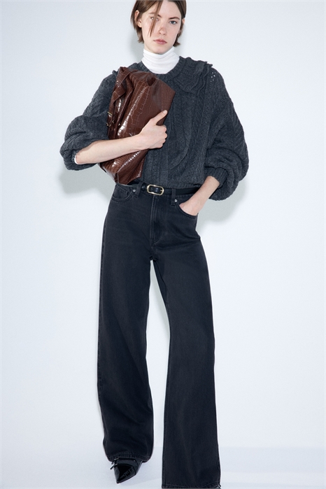 Кардиган с воротником из кабельного трикотажа 1330565001 - Фото 14155049