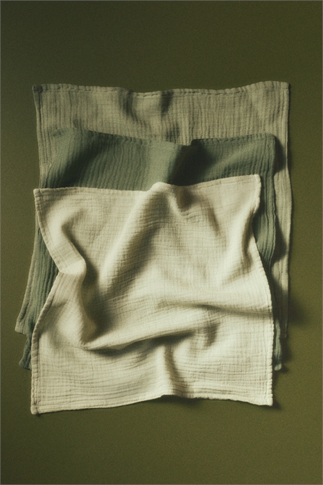 Муслиновые салфетки в упаковке из 3 штук 1091311019 - Фото 14155433