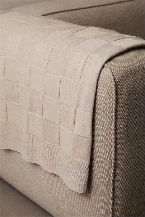 Вязаный хлопковый плед 1258004001 - Фото 14155531