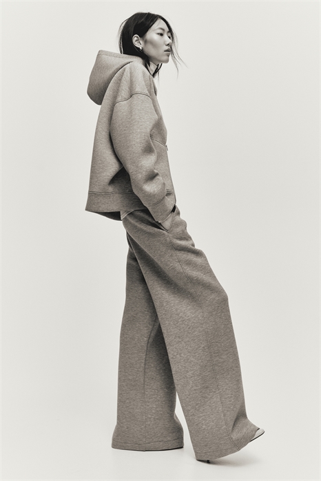 Широкие брюки из ткани скуба 1321730001 - Фото 14156871