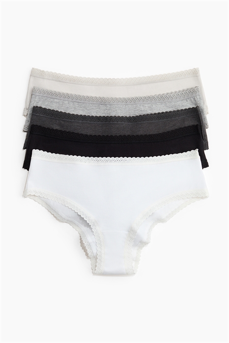 Хлопковые трусы-хипстеры в упаковке из 5 штук 1261444013 - Фото 14159280