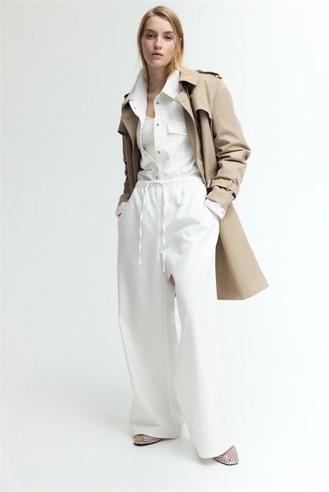 Брюки-стринги из мягкого денима Feather 1270761004 - Фото 14159331