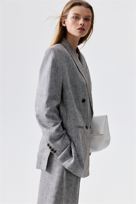 Блейзер из льняного бленда 1272051005 - Фото 14159337