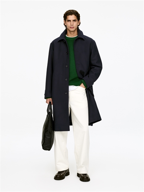 Пальто из двойного шерстяного бленда 1294531001 - Фото 14159365