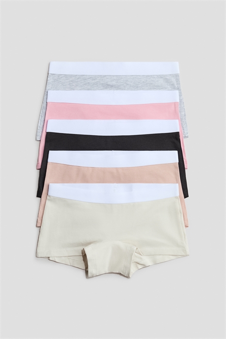 Хлопковые трусы-шорты, 5 штук 0561307126 - Фото 14159817