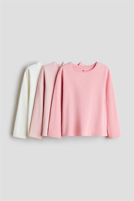 Топы с длинными рукавами в упаковке из 3 штук 0575156083 - Фото 14159823