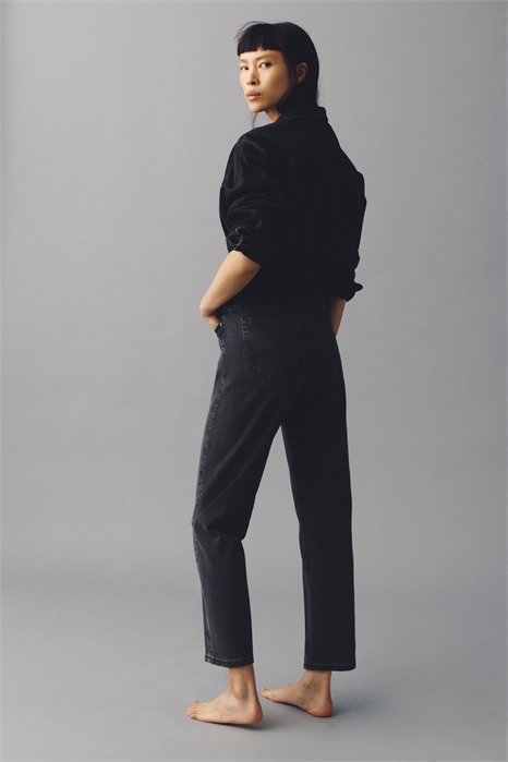 Джинсы Mom Slim Fit с высокой талией по щиколотку 0941666080 - Фото 14159857