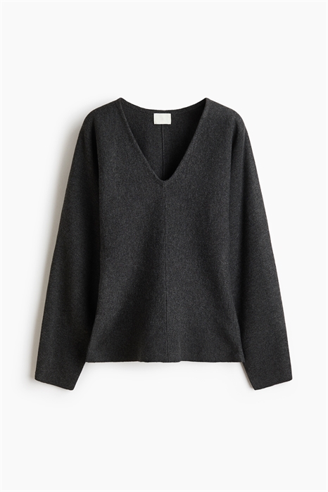 Трикотажный топ с V-образным вырезом 1313628004 - Фото 14161390