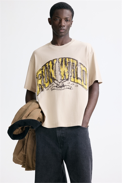 Футболка свободного кроя с принтом 1313924004 - Фото 14161426