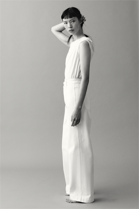 Широкие высокие джинсы 1314616001 - Фото 14161502