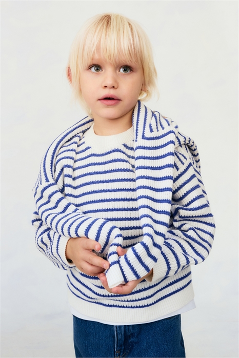 Хлопковый джемпер в рубчик 1322982001 - Фото 14162141