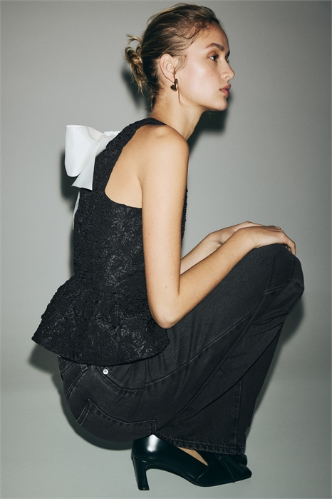 Топ с декором в виде банта 1324836001 - Фото 14162252