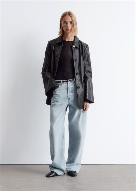 Джинсы с бочкообразными штанинами 1283788001 - Фото 14162629