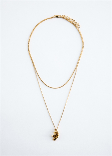 Ожерелье с многослойной подвеской артикул 1306387001