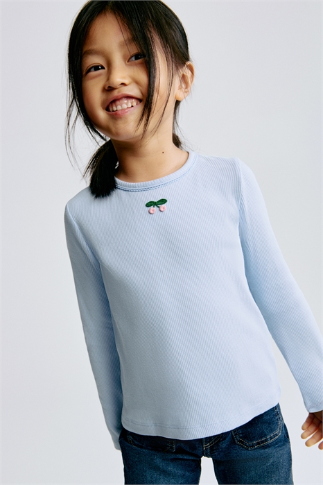 Топ из ребристого хлопка 1322980001 - Фото 14164943