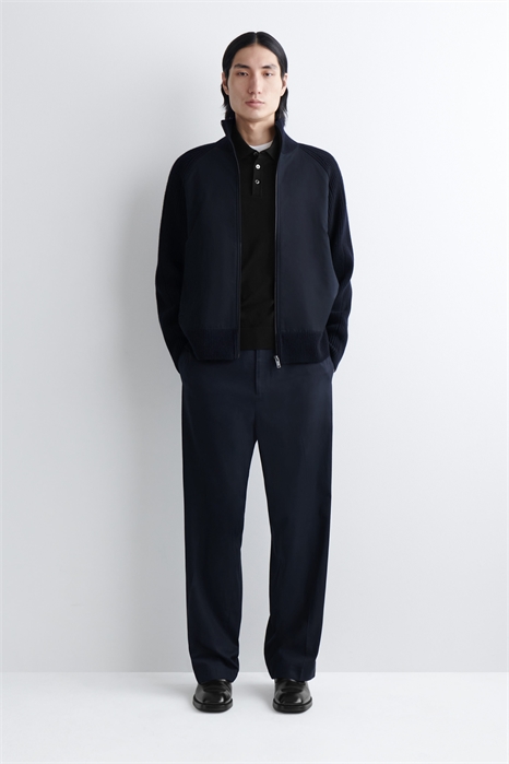 Треккинговая куртка из мериноса с хлопковыми панелями 1311844001 - Фото 14164962