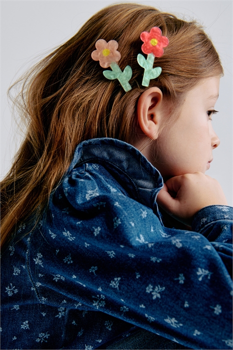 Заколки для волос с аппликацией 2 шт. артикул 1296429007