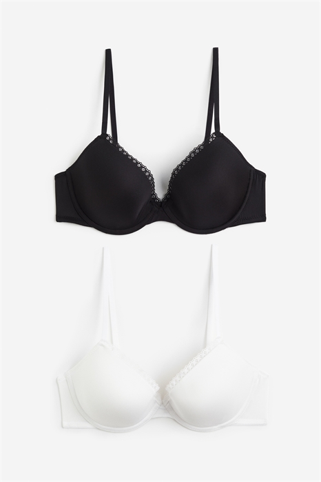 Бюстгальтеры из микрофибры с мягкими чашечками под завязками в упаковке из 2 штук 1205742001 - Фото 14166665