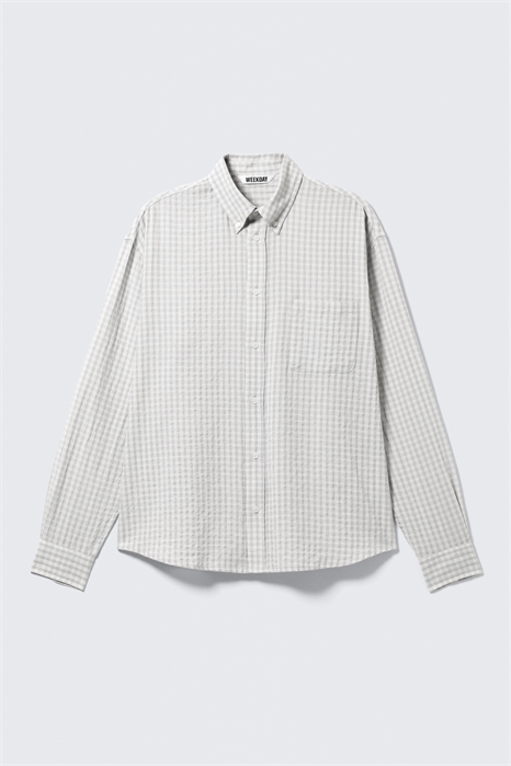 Свободная структурированная рубашка на пуговицах 1312662002 - Фото 14167163