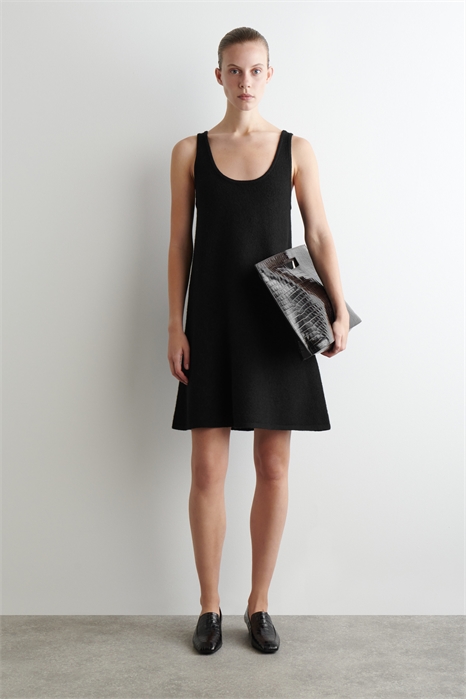 Мини-платье A-line из вареной шерсти артикул 1302287001