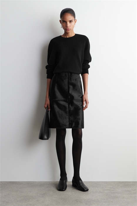 Кожаные туфли на каблуке с квадратным носком артикул 1309663001