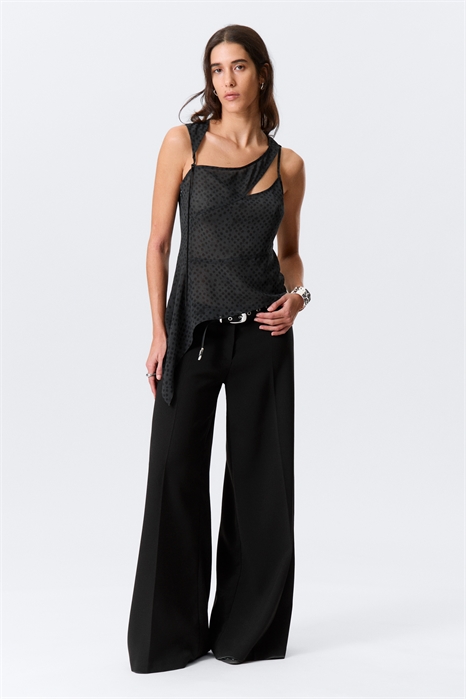 Асимметричный топ из сетки с разрезом 1310697003 - Фото 14169383