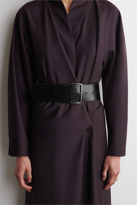 Широкий кожаный ремень 1300693001 - Фото 14169896