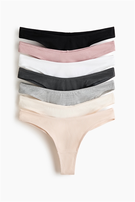 Хлопковые трусы-бразильяна, 7 штук 1237467012 - Фото 14170137