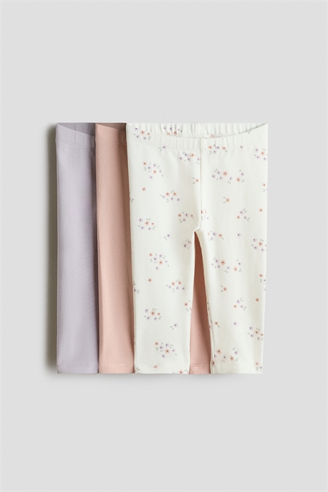 Леггинсы из хлопкового джерси 3 шт. 1265835011 - Фото 14170205