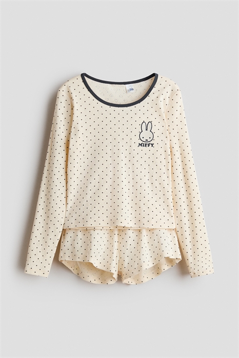 Пижама из хлопкового пуателле с принтом 1320975001 - Фото 14171008