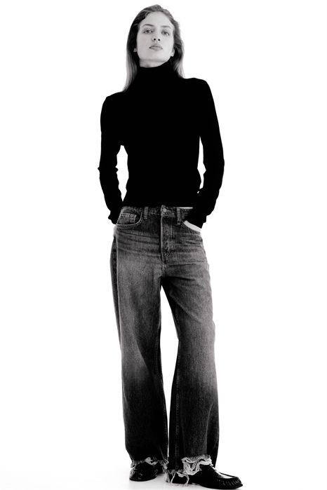 Широкие джинсы с высокой талией и лодыжками 1330558002 - Фото 14171200