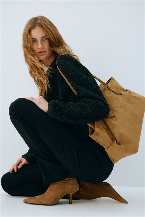 Кожаные сапоги-носки 1300576005 - Фото 14171640