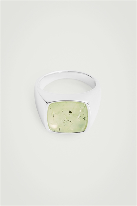 Серебряное кольцо с кварцевой печаткой 1248359001 - Фото 14172828