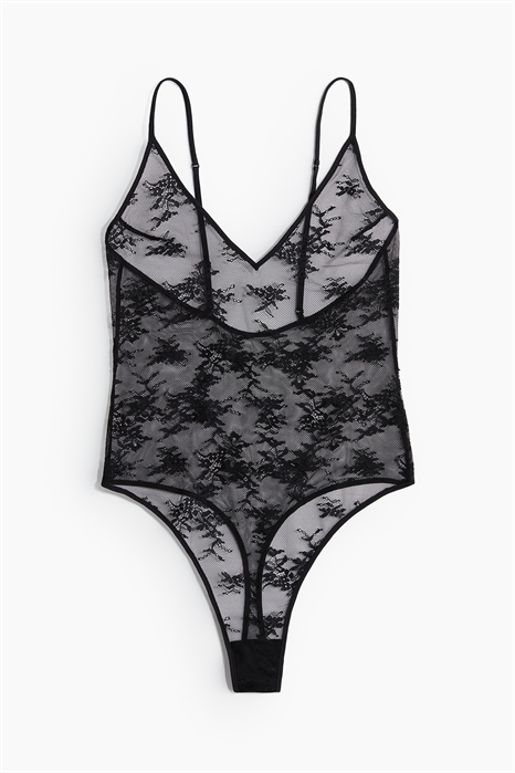 Кружевное боди стринги 1239868001 - Фото 14173342