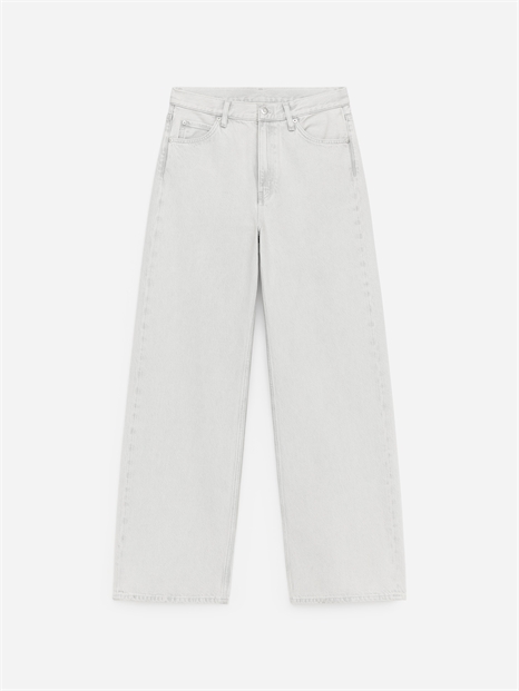 Расклешенные джинсы-стрейч с высоким поясом LUPINE 1230532020 - Фото 14174058