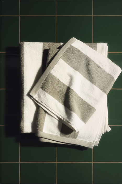 Махровое полотенце в полоску, хлопок 1298022012 - Фото 14174105