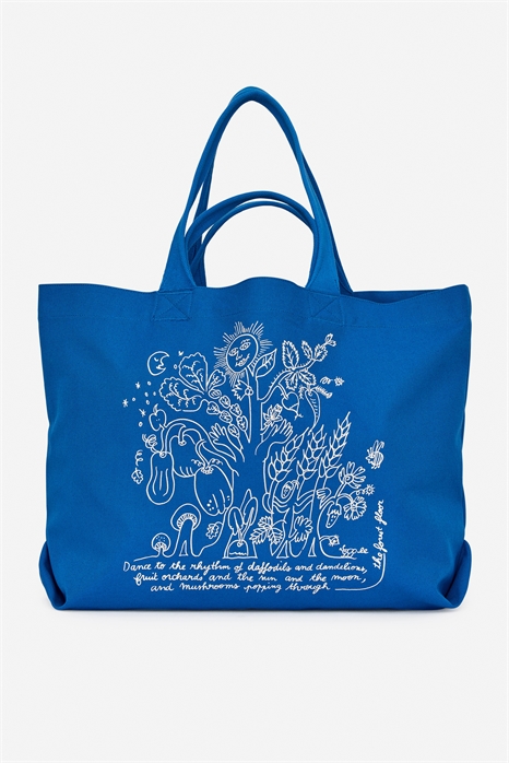 Сумка тоут из канваса ARKET CAFÉ 1288919001 - Фото 14175251