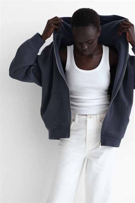 Толстовка на молнии оверсайз артикул 1316927002