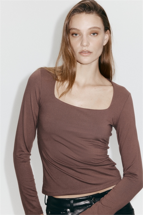 Футболка лонгслив из джерси артикул 1089811037