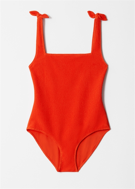 Текстурированный купальник с завязками-бабочками 1138292019 - Фото 14175799