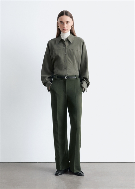 Брюки с прямым притачным швом артикул 1090941027