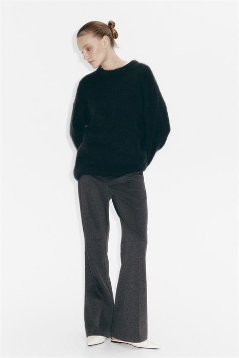 Брюки Bootcut со складками спереди артикул 1322776003