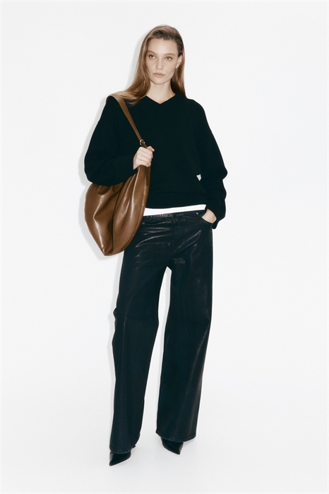 Джемпер с V-образным вырезом артикул 1317093004