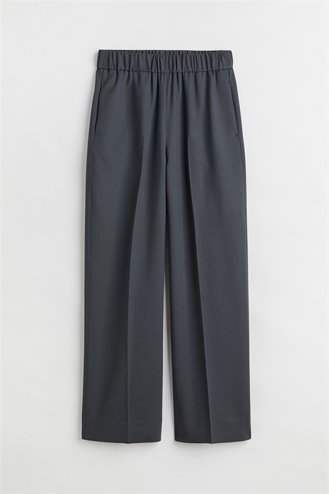 Широкие шерстяные брюки 1029718002 - Фото 14179006